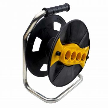 Derulator cablu cu tambur, fara cablu, 4 prize / EXT 5663