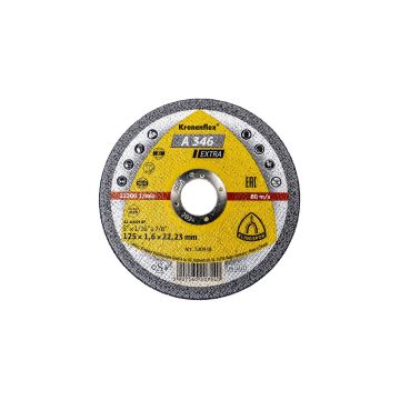 Disc debitare inox si Metal, Klingspor A 346 Extra, 125 x1.6x22.23 mm / EXT 340938