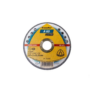 Disc debitare Klingspor A60 Extra, Inox, 115 x 1 x 22.23mm / D 262936
