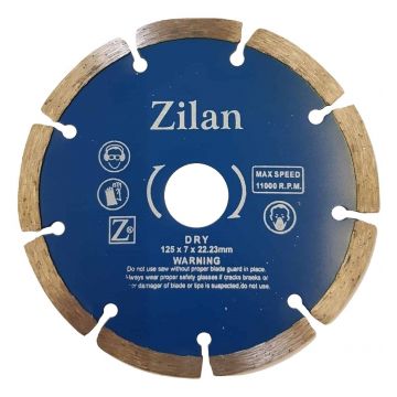 Disc diamantat segmentat 125x7x22.23mm / ZLN 1052