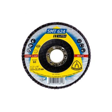 Disc lamelar frontal Klingspor SMT 624 Supra, P60 115X22.23 mm / EXT 322767