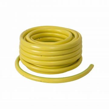 Furtun gradina, armat, cu insertie 1', lungime 25 metri, galben, flexibil, rezistent la radiatii UV si la frig / EXT 9660
