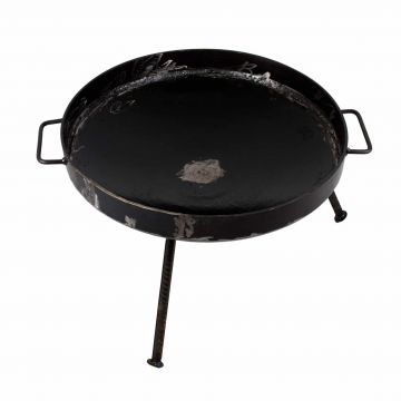 Gratar disc din otel, picioare detasabile, diametru 51 centimetri, cu margine de 5 cm EXT 5718