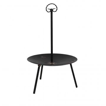 Gratar disc din otel, picioare detasabile, maner detasabil diametru 51cm /  5232