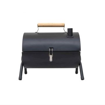 Gratar metalic, cilindric, cu 2 grile de gatit, negru / ZTS 8331