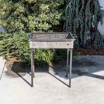 Gratar metalic pe carbuni 50x35 cm, grosime 3 mm / EXT 9910