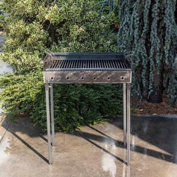 Gratar metalic pe carbuni cu 2 nivele 60x37cm / EXT 5720