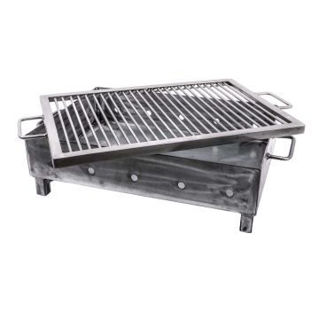 Gratar metalic pe carbuni cu sita din inox 50x35mm / ZTS 5485