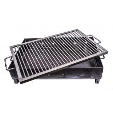 Gratar metalic pe carbuni cu sita din inox 60X40mm / ZTS 5484