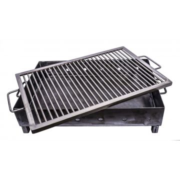 Gratar metalic pe carbuni cu sita din inox 60X40mm / ZTS 5484
