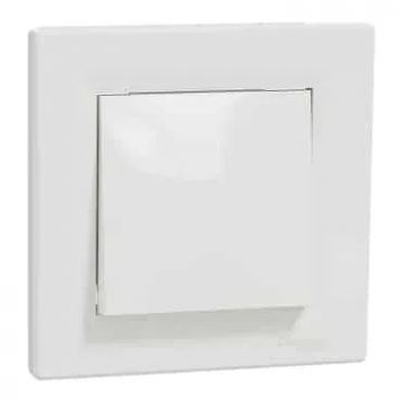 Intreruparor simplu fara suruburi, alb Schneider Asfora EPH0100121 / EXT 10653