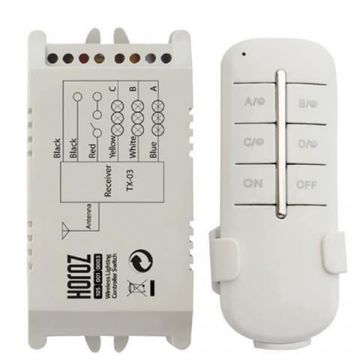 Intrerupator cu telecomanda Horoz, Controller-3, 3X1000W, distanta operare 30-60 m / EXT 105-001-0003