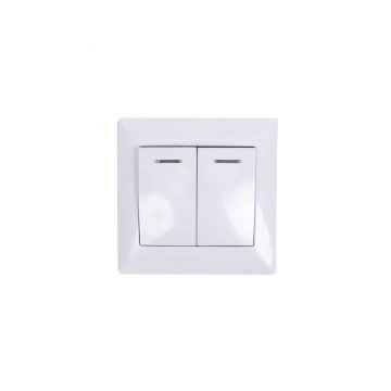 Intrerupator dublu cu led, 10A, 250V Z-TOOLS / ZTS9049