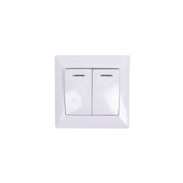 Intrerupator dublu cu led, 10A, 250V Z-TOOLS / ZTS9049