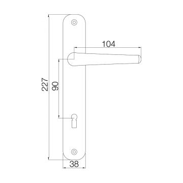 Maner+Sild P 90 Alb 701-159