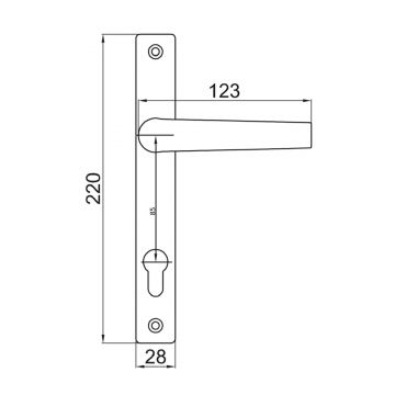 Maner+Sild Y 85 Termopan V.Alb  (T110+2M5X80) GMS