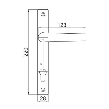 Maner+Sild Y 85 Termopan V.Negru (T110+2M5X80) GMS