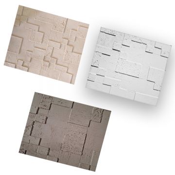 Mostrar panouri flexibile din praf de piatra, Naimeed F12, 3 modele