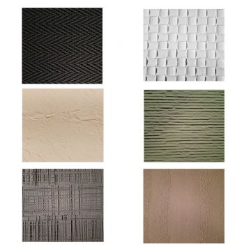 Mostrar panouri flexibile din praf de piatra, Naimeed F21, 6 modele, 15X30 cm