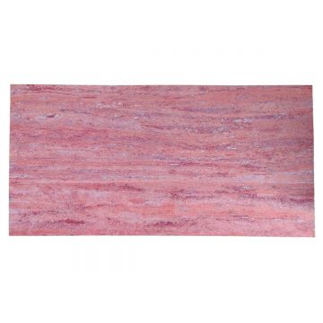 Panou decorativ din praf de piatra, Naimeed D7313, flexibil, ignifug, strat protector ceramic, rezistent la razele UV, 120x60x0.2 cm, coral