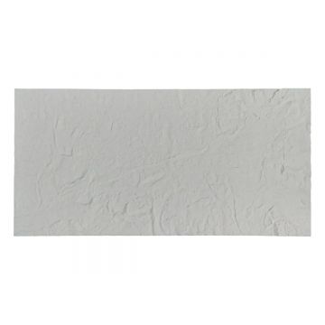 Panou decorativ din praf de piatra, Naimeed D7316, flexibil, ignifug, strat protector ceramic, rezistent la razele UV, 120x60x0.2 cm, alb