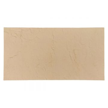 Panou decorativ din praf de piatra, Naimeed D7317, flexibil, ignifug, strat protector ceramic, rezistente la razele UV, 120x60x0.2 cm, crem