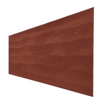 Panou decorativ din praf de piatra, Naimeed D7324, flexibil, ignifug, strat protector ceramic, rezistent la razele UV, 120x60x0.2 cm, rosu caramiziu
