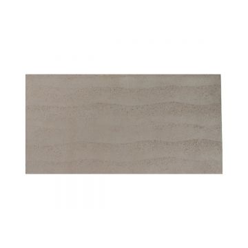 Panou decorativ din praf de piatra, Naimeed D7325, flexibil, ignifug, strat protector ceramic, rezistent la razele UV, 120x60x0.2 cm, maro deschis