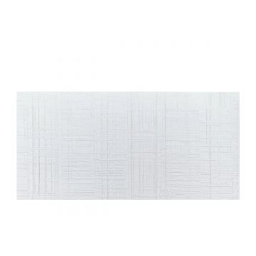 Panou decorativ  din praf de piatra, Naimeed D7326, flexibil, ignifug, strat protector ceramic, rezistent la razele UV, 120x60x0.2 cm, alb