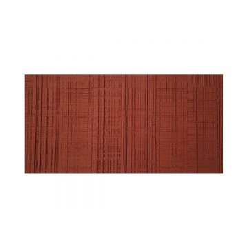 Panou decorativ din praf de piatra, Naimeed D7328, flexibil, ignifug, rezistent la razele UV, 120x60x0.2 cm, rosu caramiziu