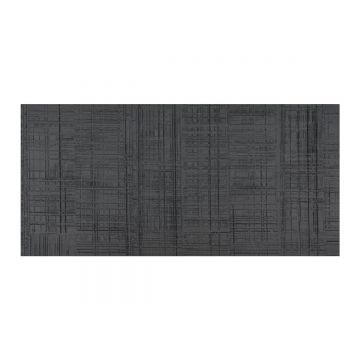 Panou decorativ din praf de piatra, Naimeed D7330, flexibil, ignifug, strat protector ceramic, rezistent la razele UV, 120x60x0.2 cm, gri antracit