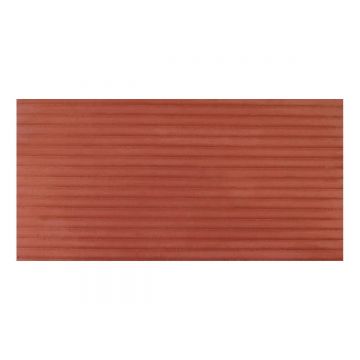 Panou decorativ din praf de piatra, Naimeed D7361, flexibil, ignifug, strat protector ceramic, rezistent la razele UV, 120x60x0.2 cm, rosu caramiziu