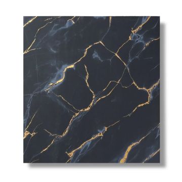 Panou decorativ, riflaj, polimer rigid, Naimeed D7608, Dimensiuni 270x30.5x0.45cm, Negru