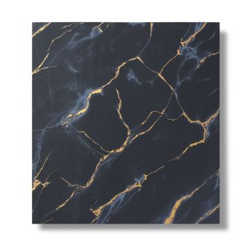 Panou decorativ, riflaj, polimer rigid, Naimeed D7608, Dimensiuni 270x30.5x0.45cm, Negru