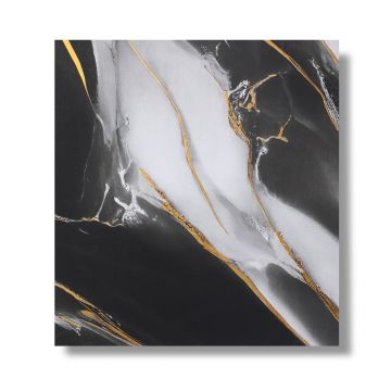 Panou decorativ, riflaj, polimer rigid, Naimeed D7609, Dimensiuni 270x30.5x0.45cm, Negru