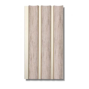 Panou decorativ, riflaj, polimer rigid, Naimeed D7622, Dimensiuni 270x16x1.2cm, Bej