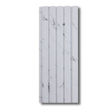 Panou decorativ, riflaj, polimer rigid, Naimeed D7631, Dimensiuni 270x11.8x1.1cm, Alb