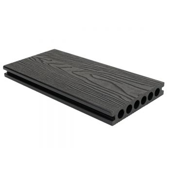 Pardoseala decking terasa din compozit WPC, Naimeed D6485, rezistenta sporita, 290x14x2.5cm, Negru