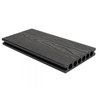 Pardoseala decking terasa din compozit WPC, Naimeed D6485, rezistenta sporita, 290x14x2.5cm, Negru