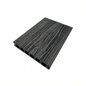 Pardoseala decking terasa din compozit WPC, Naimeed D7481, rezistenta sporita, 280x14x2.5cm, Gri inchis
