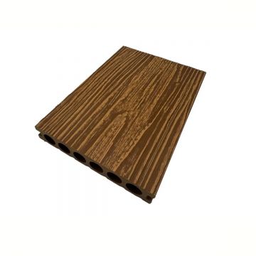 Pardoseala decking terasa din compozit WPC, Naimeed D7482, rezistenta sporita, 280x14x2.5cm, Maro tec