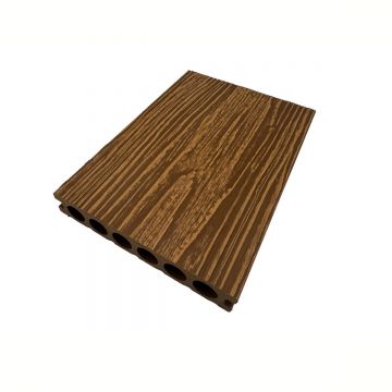 Pardoseala decking terasa din compozit WPC, Naimeed D7482, rezistenta sporita, 280x14x2.5cm, Maro tec