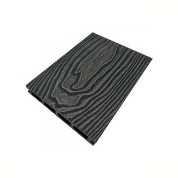 Pardoseala decking terasa din compozit WPC, Naimeed D7485, 280x14x2.5cm, Gri inchis