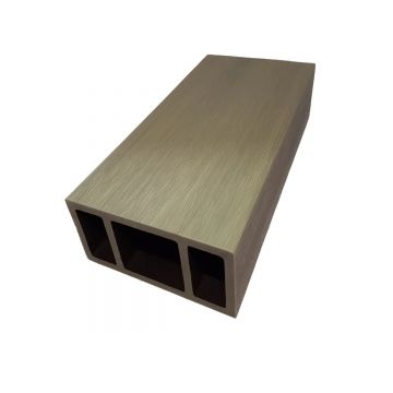Profil dreptunghiular ranforsat din WPC co-extrudat, Naimeed D7503, 280×10×5 cm, Gri