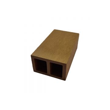 Profil dreptunghiular ranforsat din WPC co-extrudat, Naimeed D7506,  280×5.8×3.9 cm, Teac