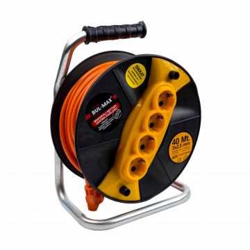 Rola prelungitor cablu cu 4 prize, 3x2.5mm, 40m / EXT 5659