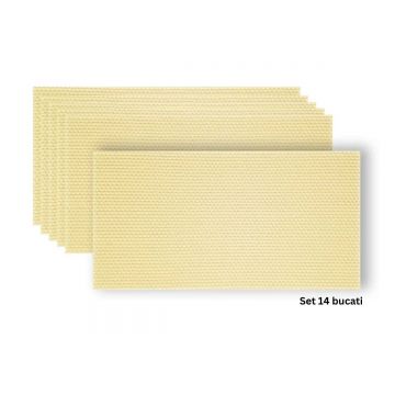 Set 14 panouri decorative din praf de piatra, Naimeed D7345, flexibile, ignifuge, strat protector ceramic, rezistente la razele UV, 120x60x0.2 cm, gal