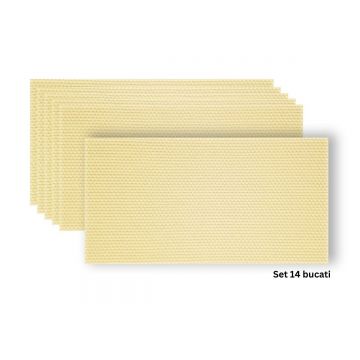 Set 14 panouri decorative din praf de piatra, Naimeed D7345, flexibile, ignifuge, strat protector ceramic, rezistente la razele UV, 120x60x0.2 cm, gal