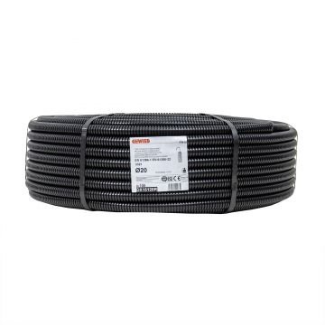 Tub flexibil, copex, cu fir de tragere, diametru 20mm, Gewiss, lungime 100ml / DX15120R