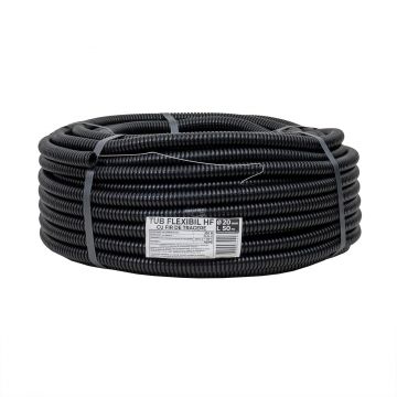 Tub flexibil, copex, din PVC cu fir de tragere, diametru 20mm, lungime 50m / EXT 10808